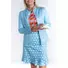 Picture 1/3 -GOLF CARDIGAN WITH FRONT SIDE POCKETS light blue with beige chevron pattern