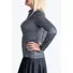 Picture 2/3 -GOLF CARDIGAN WITH FRONT SIDE POCKETS black with beige chevron pattern