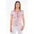 Picture 1/3 -PAR LADIES WRINKLED UNDER BREATS SHORT SLEEVE POLO SHIRT WITH COLLAR mauve color