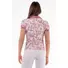 Picture 3/3 -PAR LADIES WRINKLED UNDER BREATS SHORT SLEEVE POLO SHIRT WITH COLLAR mauve color