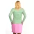Picture 2/3 -ACE LADIES STAND UP COLLAR LONG SLEEVE GOLF POLO SHIRT mentha/pink chevron pattern