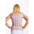 Picture 3/3 -ALBATROSS LADIES STAND UP COLLAR SHORT SLEEVE GOLF POLO SHIRT argyle pattern in pink/mentha/white