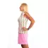 Picture 3/3 -BIRDIE LADIES STAND UP COLLAR GOLF POLO SHIRT argyle pattern in pink/mentha /white