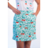 Picture 1/3 -MIDI GOLF SKIRT WITH 4 POCKETS AND SHORTS cherry and green leaves 