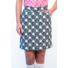 Picture 1/3 -MIDI GOLF SKIRT WITH 4 POCKETS AND SHORTS white with black/pink flowers