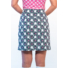 Picture 3/3 -MIDI GOLF SKIRT WITH 4 POCKETS AND SHORTS white with black/pink flowers