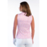 Picture 3/3 -TIGRESS SLEVELESS  LADIES GOLF POLO SHIRT white with red, pink and orange dotts