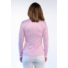 Picture 2/3 -TIGRESS FLOUNCED LONG SLEEVED LADIES GOLF POLO SHIRT white with red, pink and orange dotts