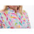 Picture 3/3 -TIGRESS FLOUNCED LONG SLEEVED LADIES GOLF POLO SHIRT pastel colours with abstract pattern