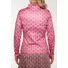 Picture 3/3 -TIGRESS THERMOACTIVE LONG SLEEVED LADIES GOLF POLO SHIRT capuccino color with pink flowers